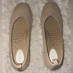 Women's Beige Slip-On Flats